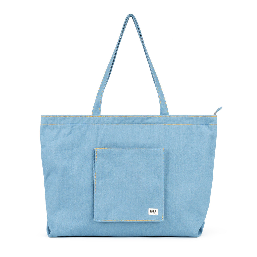 Portobello Tote Bag Light Wash Denim