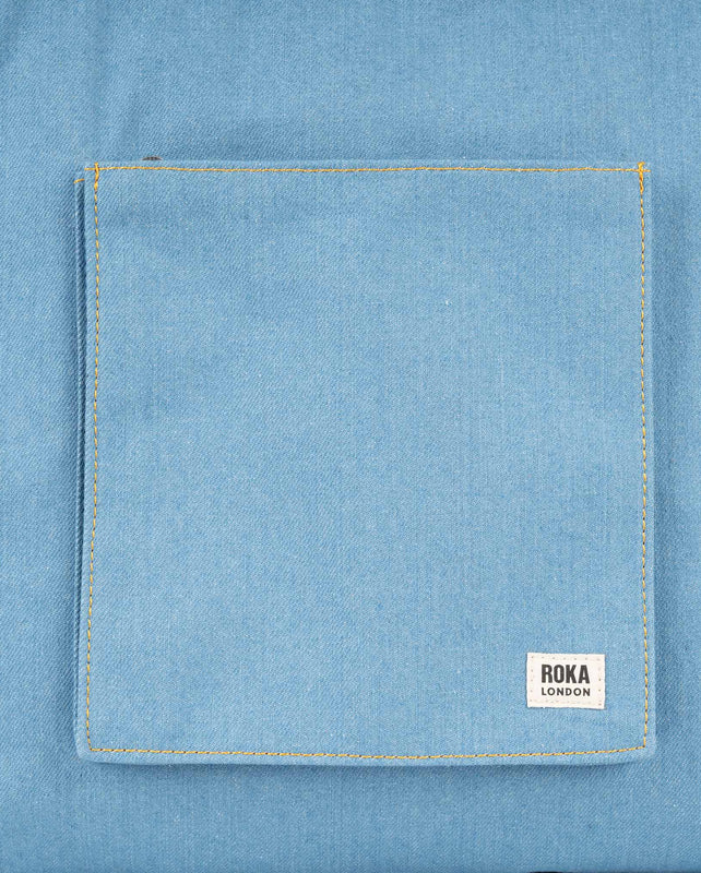 Portobello Tote Bag in Light Wash Denim