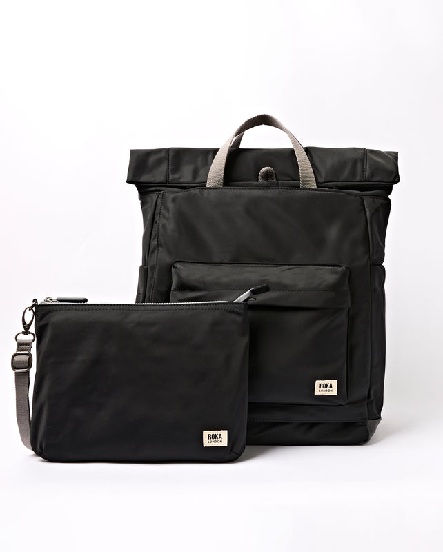 Primrose Baby Changing Bag in Black