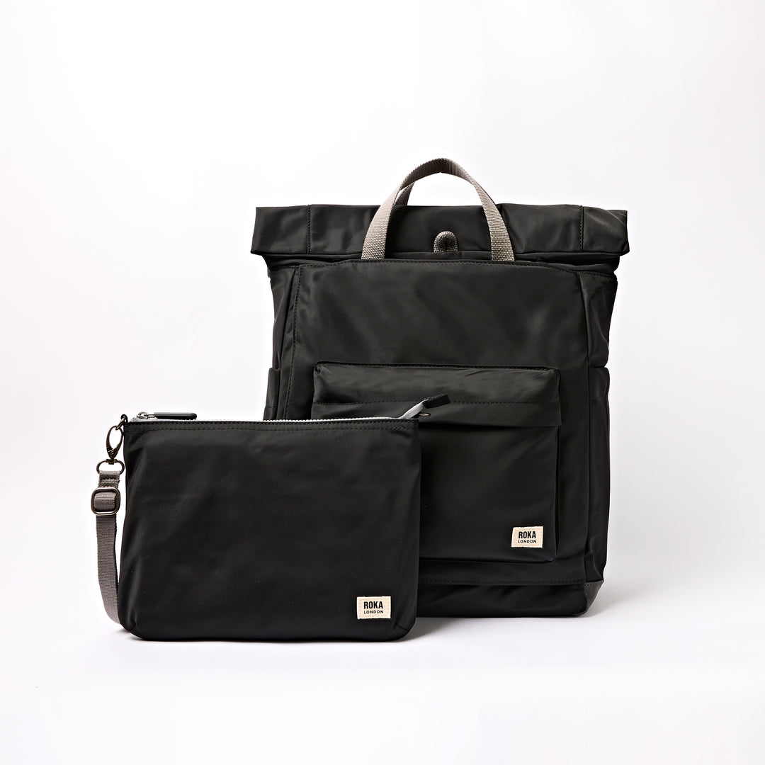 Primrose Baby Changing Bag in Black
