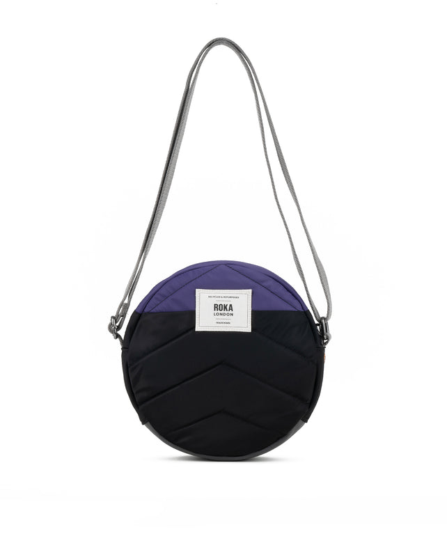 Creative Waste Paddington Crossbody Bag in Black/Mulberry