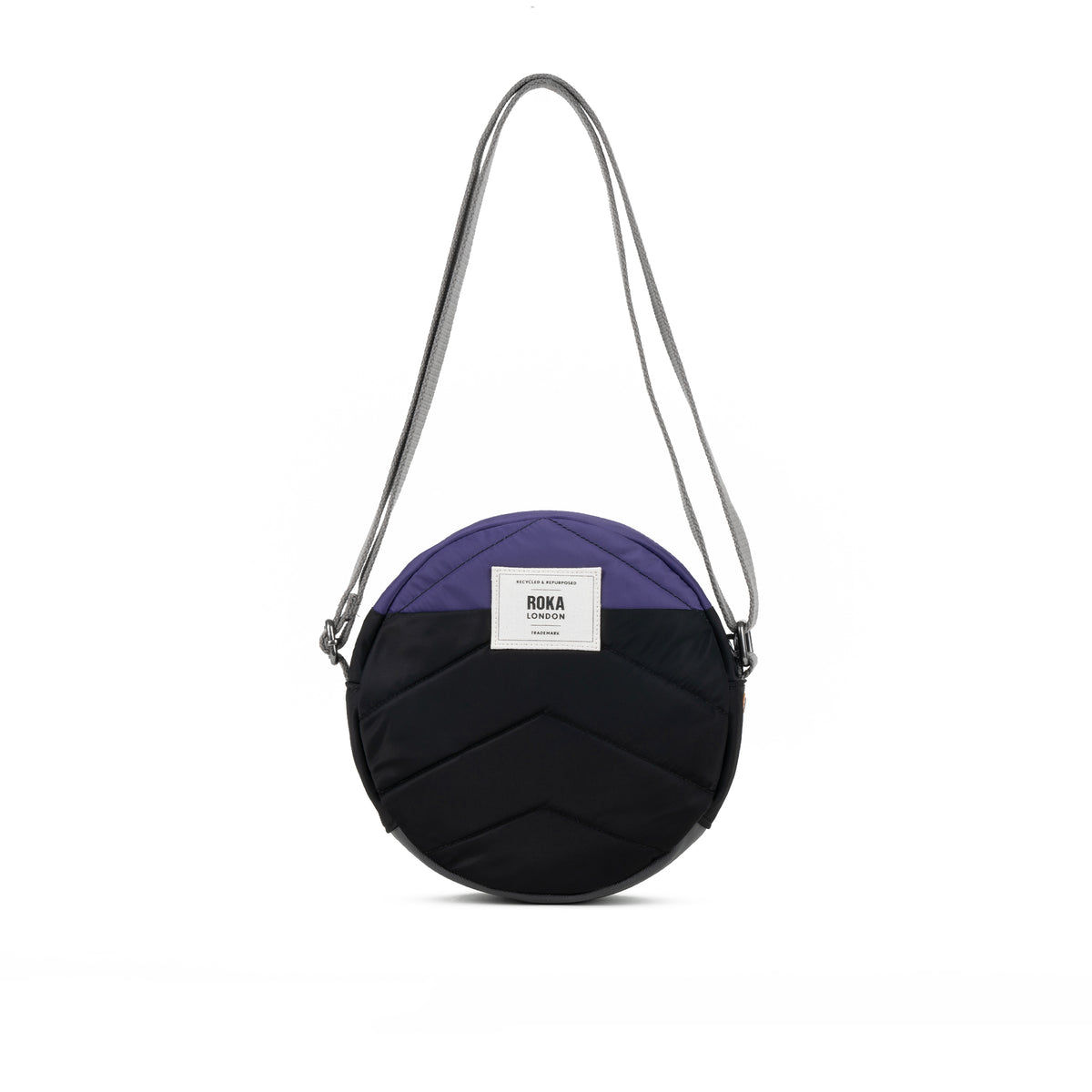Creative Waste Paddington Crossbody Bag in Black/Mulberry