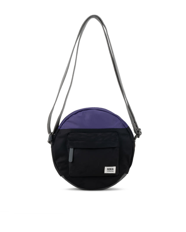 Creative Waste Paddington Crossbody Bag in Black/Mulberry
