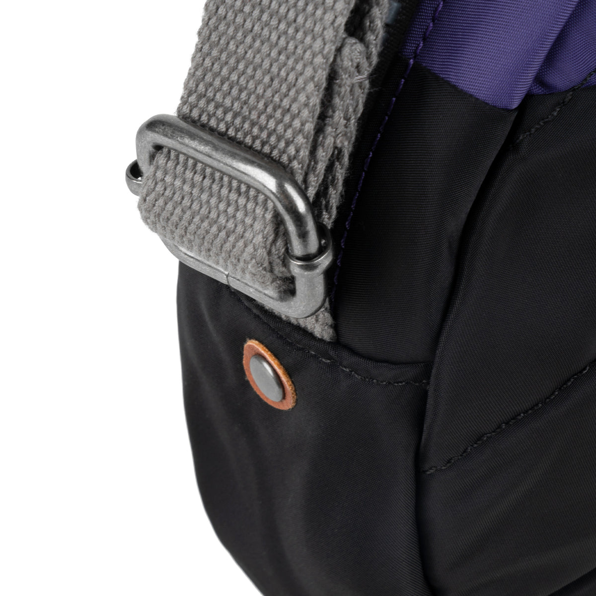 Creative Waste Paddington Crossbody Bag in Black/Mulberry