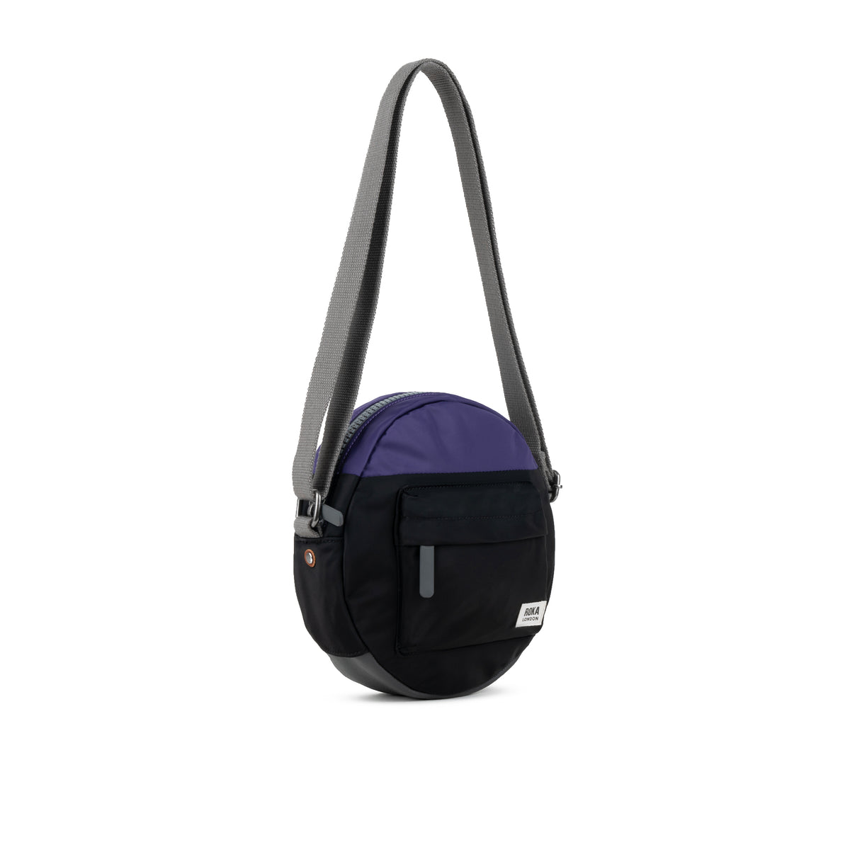 Creative Waste Paddington Crossbody Bag in Black/Mulberry