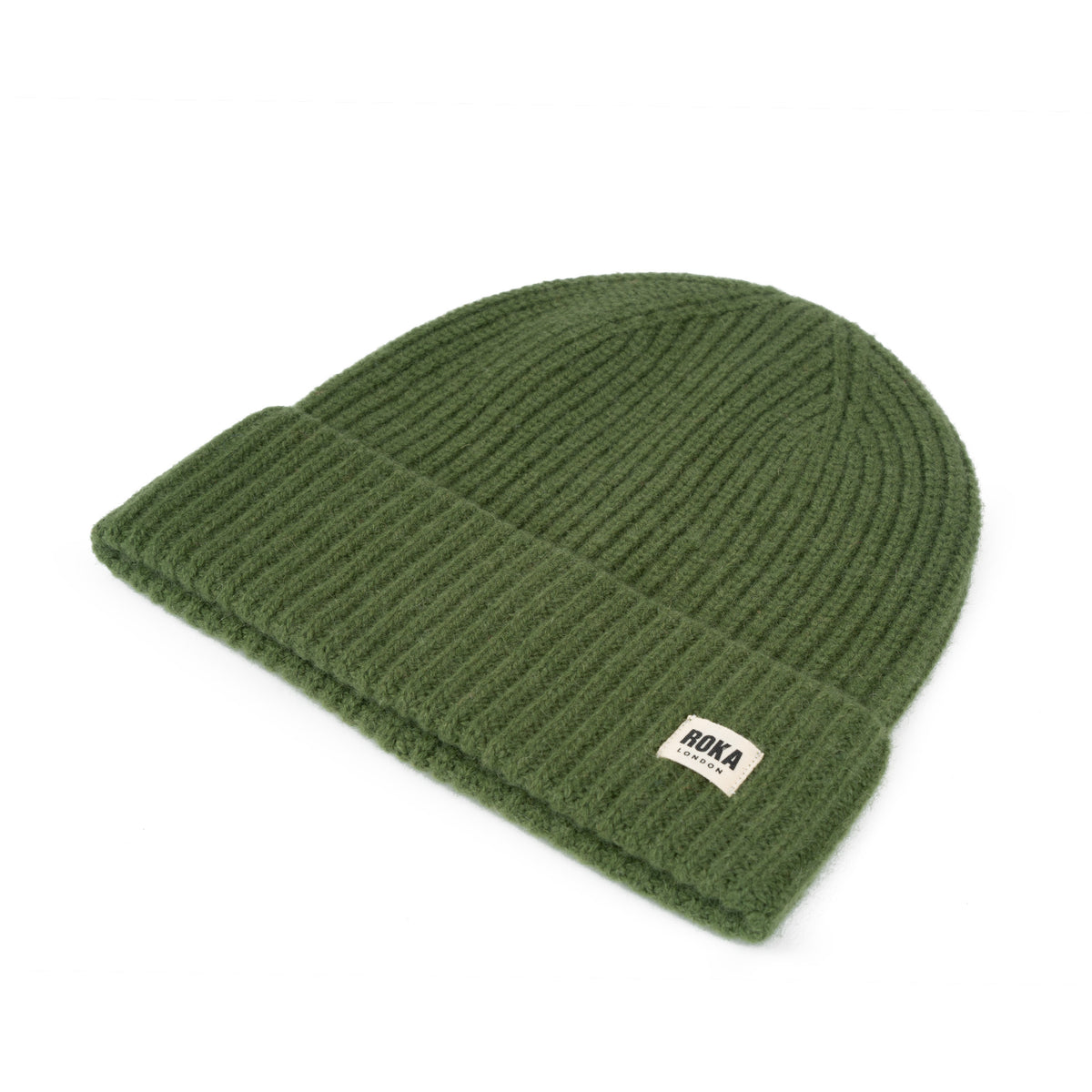Shard Cashmere Beanie Hat in Avocado