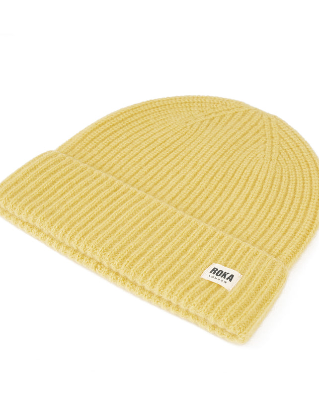 Shard Cashmere Beanie Hat in Ray Flower