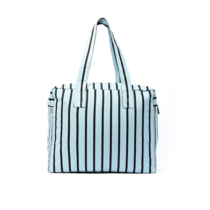 Sloane Shoulder Bag in Blue Stripe
