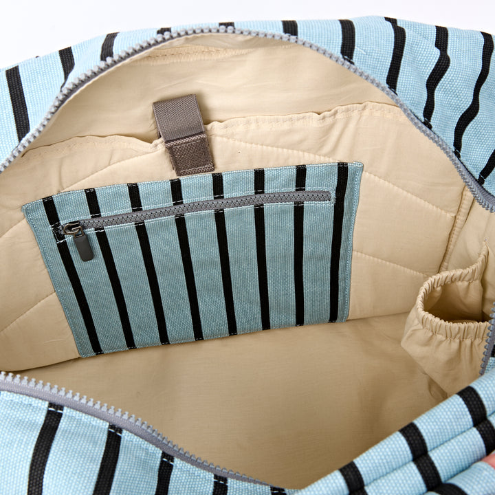 Sloane Shoulder Bag in Blue Stripe