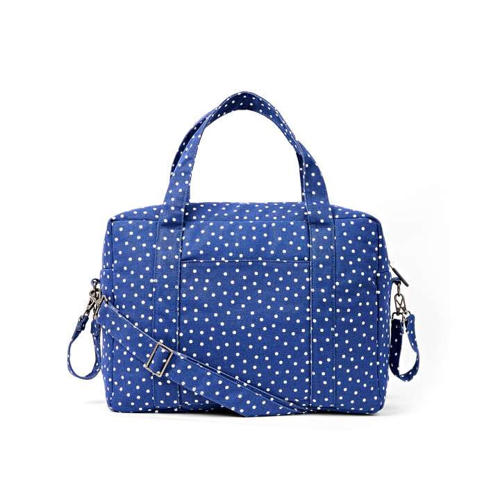 Somerset Shoulder Bag in Navy Polka