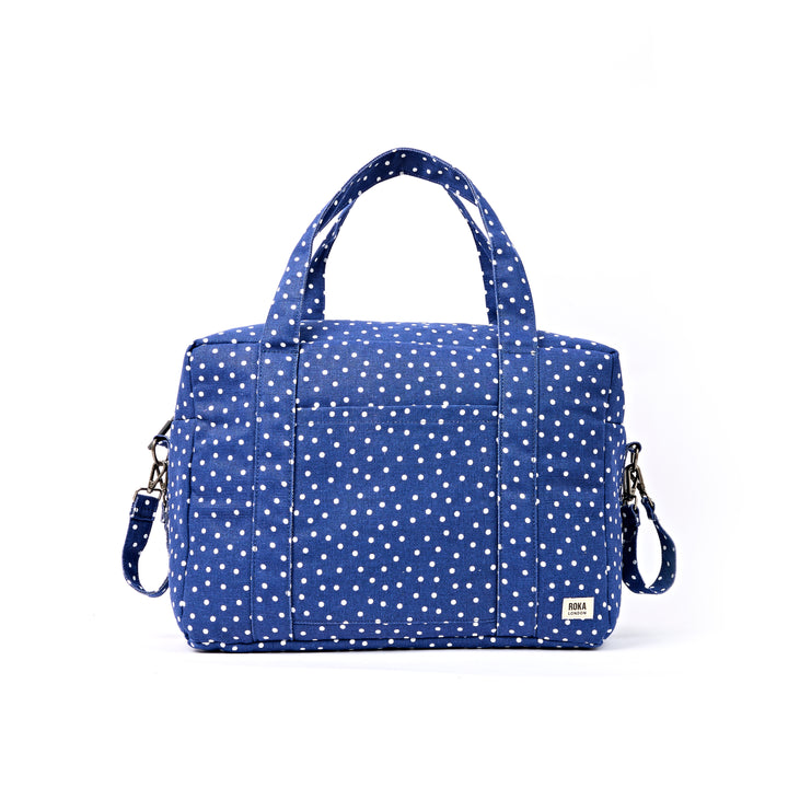 Somerset Shoulder Bag in Navy Polka