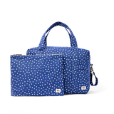 Somerset Shoulder Bag in Navy Polka