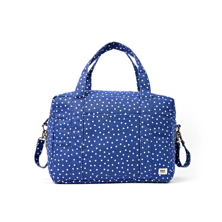 Somerset Shoulder Bag in Navy Polka