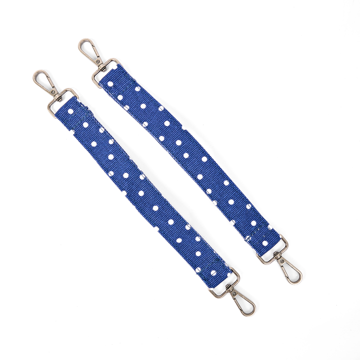 Somerset Shoulder Bag in Navy Polka