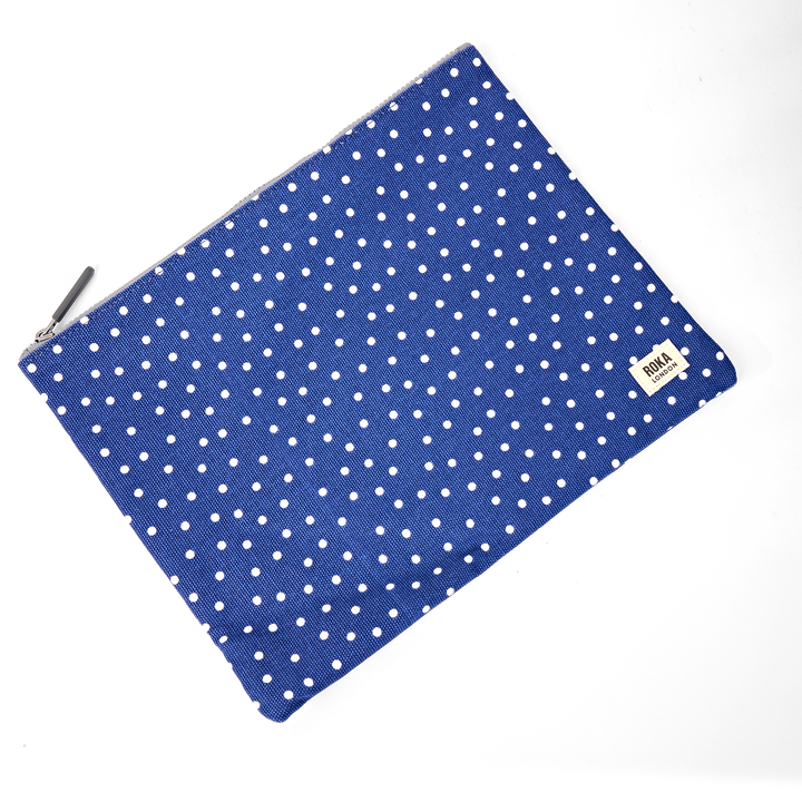 Somerset Shoulder Bag in Navy Polka