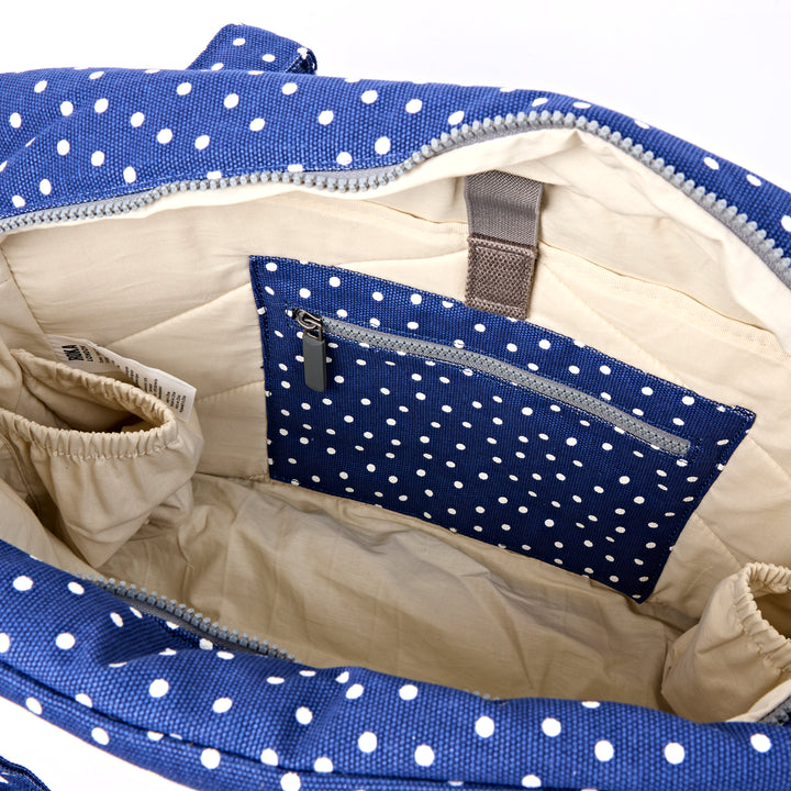 Somerset Shoulder Bag in Navy Polka