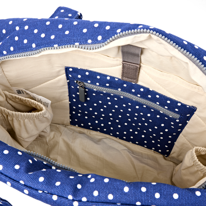 Somerset Shoulder Bag in Navy Polka