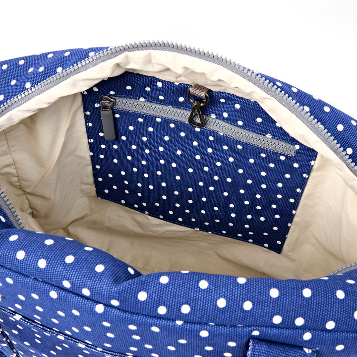 Somerset Shoulder Bag in Navy Polka