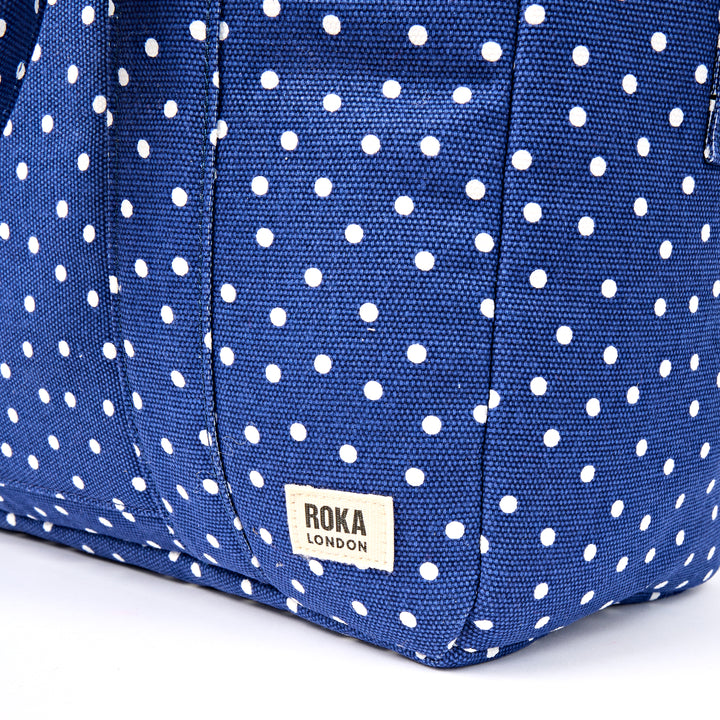 Somerset Shoulder Bag in Navy Polka