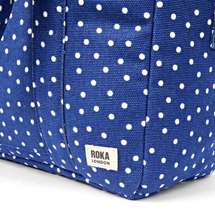 Somerset Shoulder Bag in Navy Polka