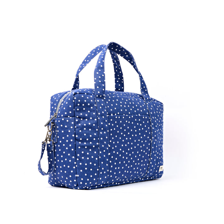 Somerset Shoulder Bag in Navy Polka