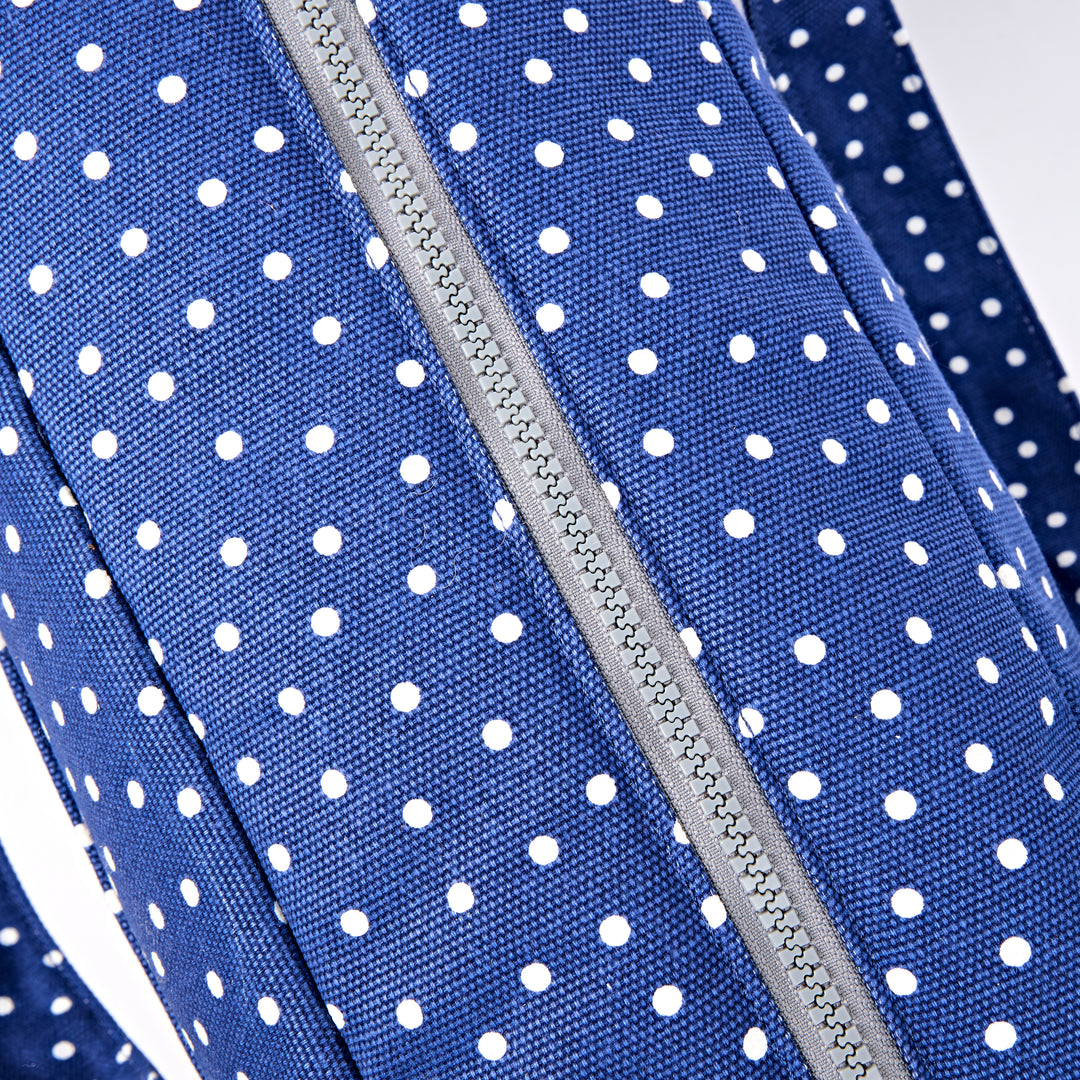 Somerset Shoulder Bag in Navy Polka
