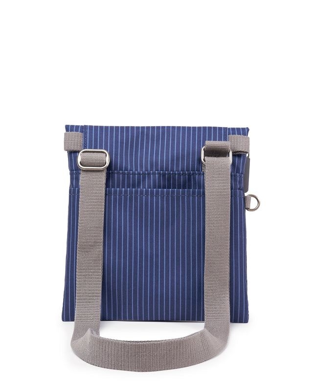 Stratford Crossbody Bag in Dark Denim Pin Stripe