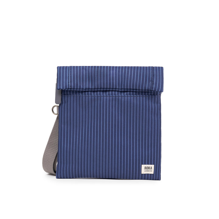 Stratford Dark Denim Pinstripe Recycled Canvas
