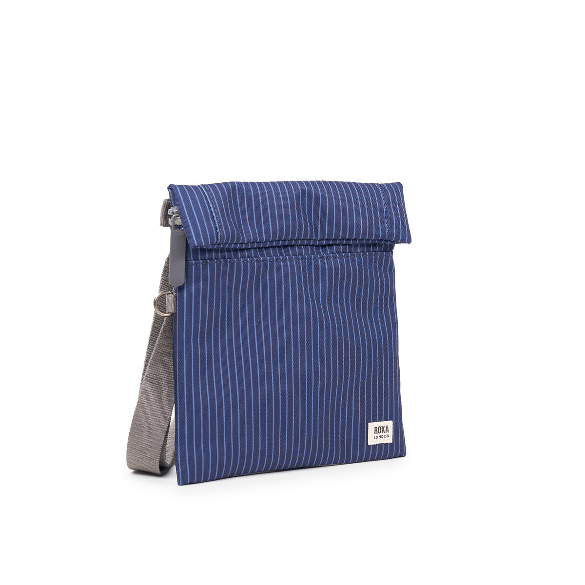 Stratford Crossbody Bag in Dark Denim Pin Stripe