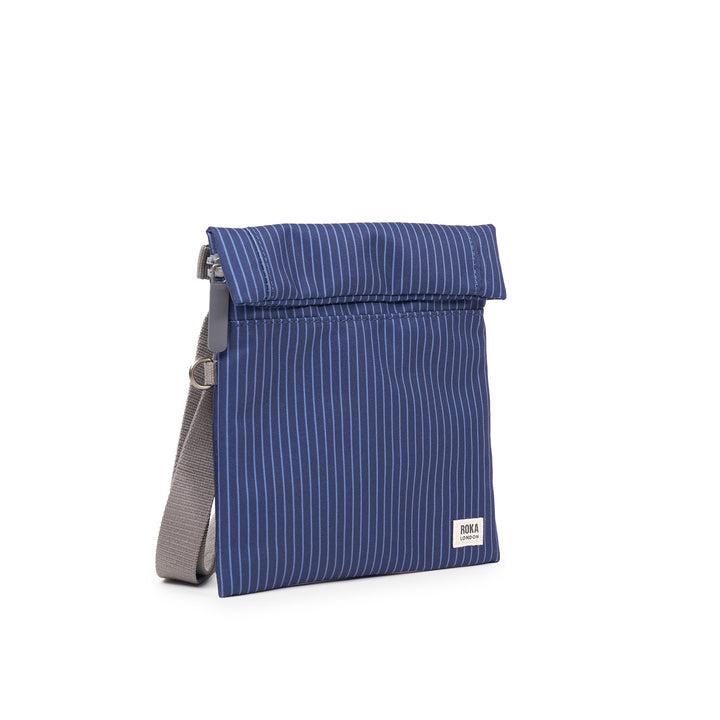 Stratford Dark Denim Pinstripe Recycled Canvas
