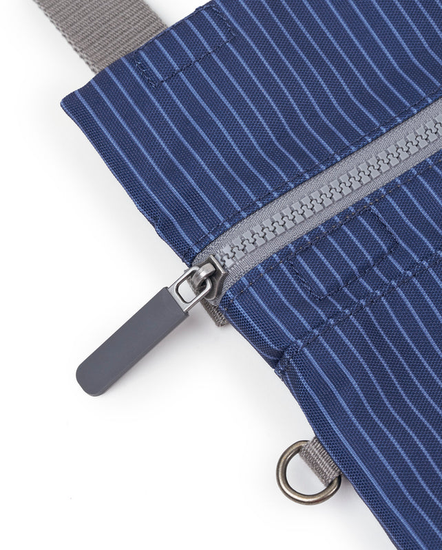 Stratford Crossbody Bag in Dark Denim Pin Stripe