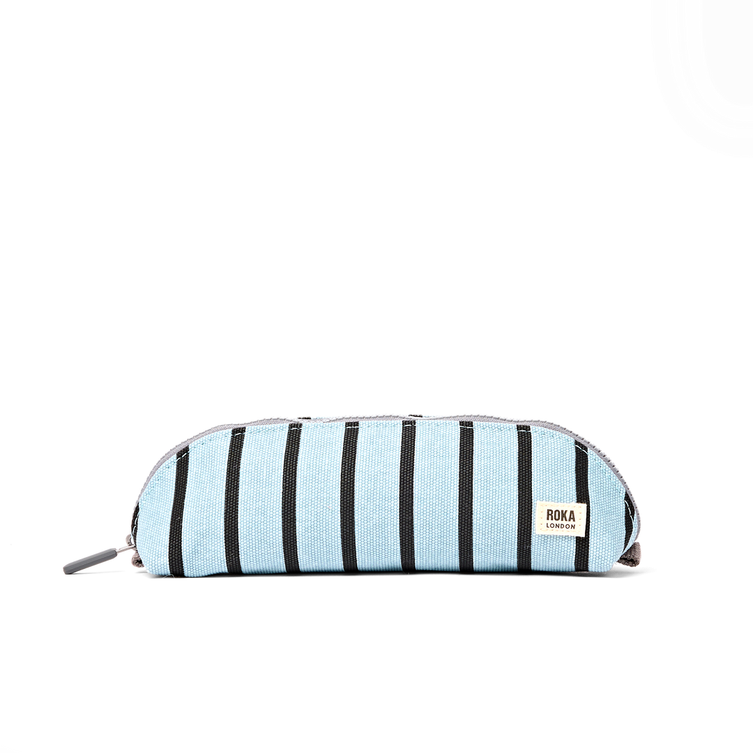 Tate Pencil Case in Blue Stripe