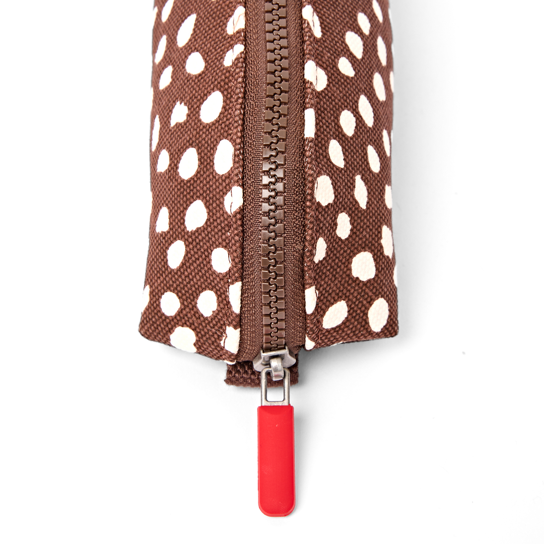 Tate Pencil Case in Brown Spot