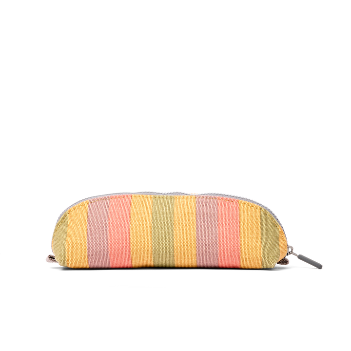 Tate Pencil Case in Faded Multi Stripe
