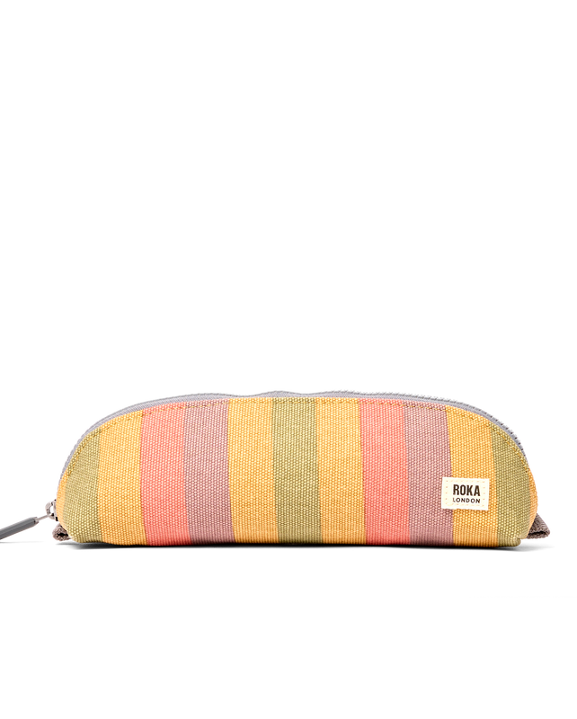 Tate Pouch in Faded Multi Stripe