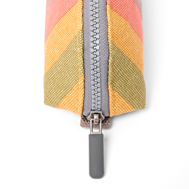 Tate Pencil Case in Faded Multi Stripe