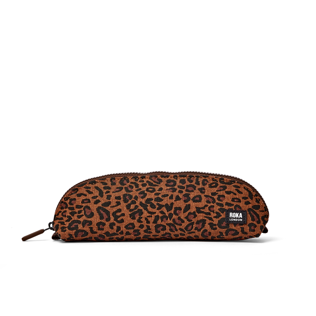 Tate Pencil Case in Leopard Mini