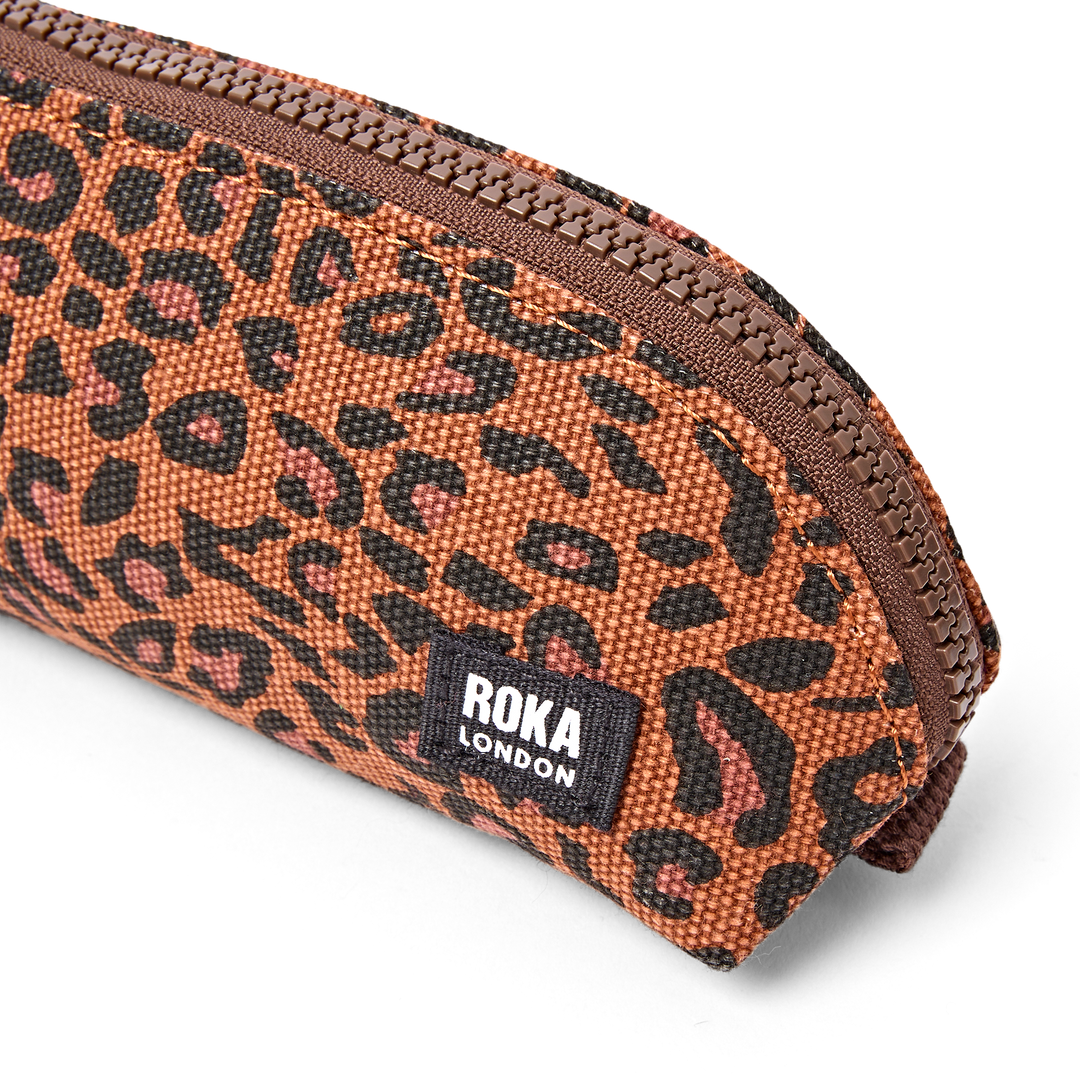 Tate Pencil Case in Leopard Mini