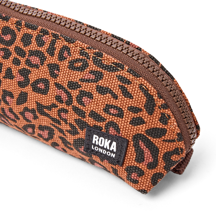 Tate Pencil Case in Leopard Mini