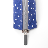 Tate Pouch in Navy Polka