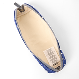 Tate Pouch in Navy Polka