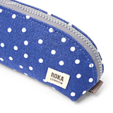 Tate Pouch in Navy Polka