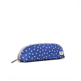 Tate Pouch in Navy Polka
