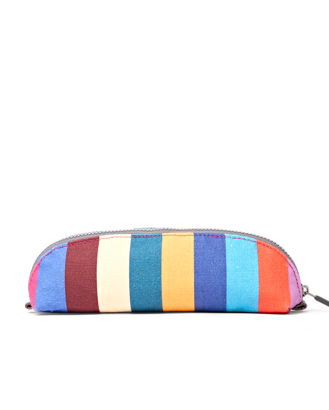 Tate Pouch in Wide Stripe Multi