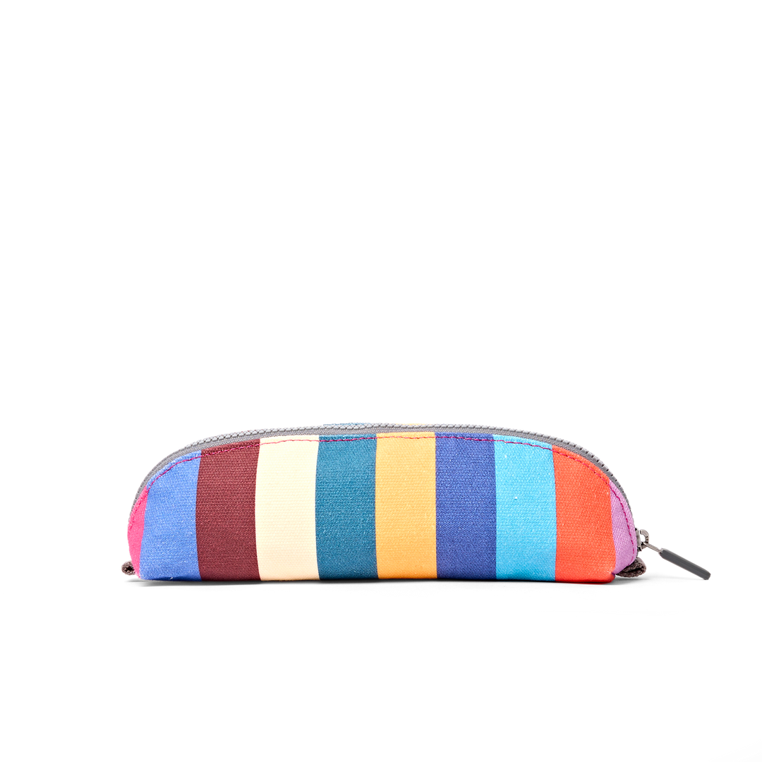 Tate Pencil Case in Wide Stripe Multi