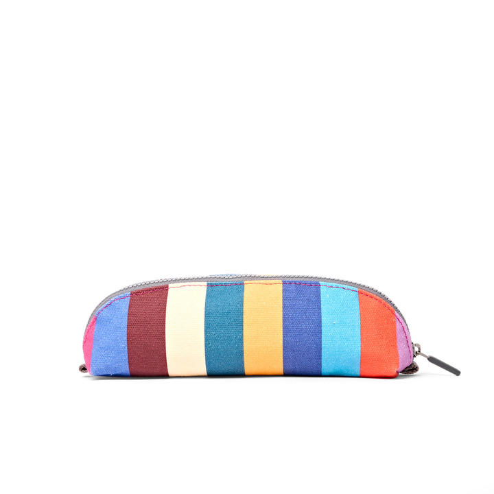Tate Pencil Case in Wide Stripe Multi