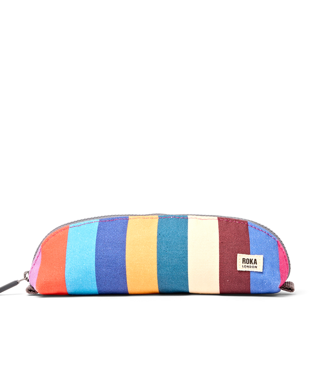 Tate Pouch in Wide Stripe Multi