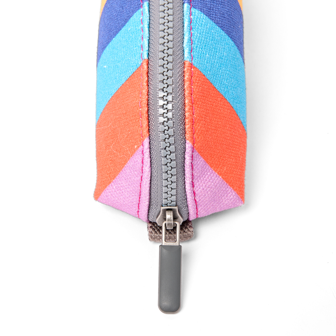 Tate Pencil Case in Wide Stripe Multi