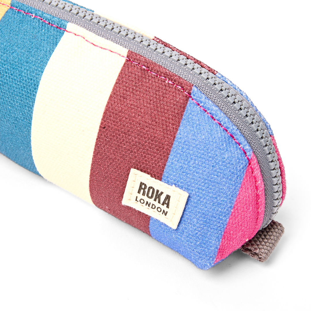 Tate Pencil Case in Wide Stripe Multi