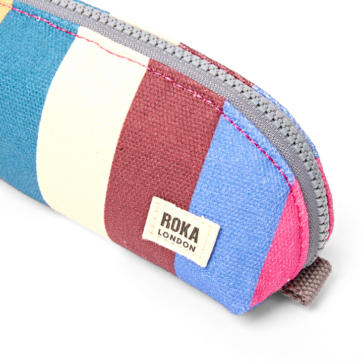 Tate Pencil Case in Wide Stripe Multi